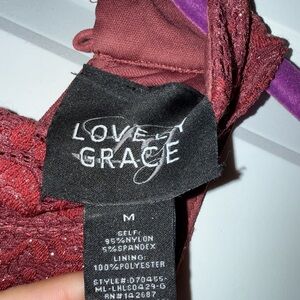 Lovely Grace maroon Dress